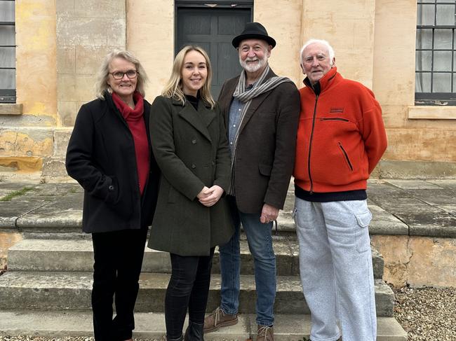 Anne Salt, Lyons Greens MP Tabatha Badger, Steve Balmforth, and Peter Rouleston (L-R) at Willow Court. They are calling for a master plan for the historic site. Picture: Supplied