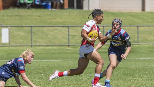 Mereki Warradoo for Dolphins against Western ClydesdalePicture: Nev Madsen.