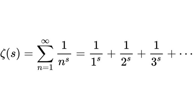 The Riemann zeta function, on which the Riemann hypothesis is based.