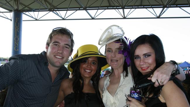 Aaron Jones, Sarah Boulter, Jodie Keck and Rebecca Kenderick in 2009. Picture: Barry Leddicoat