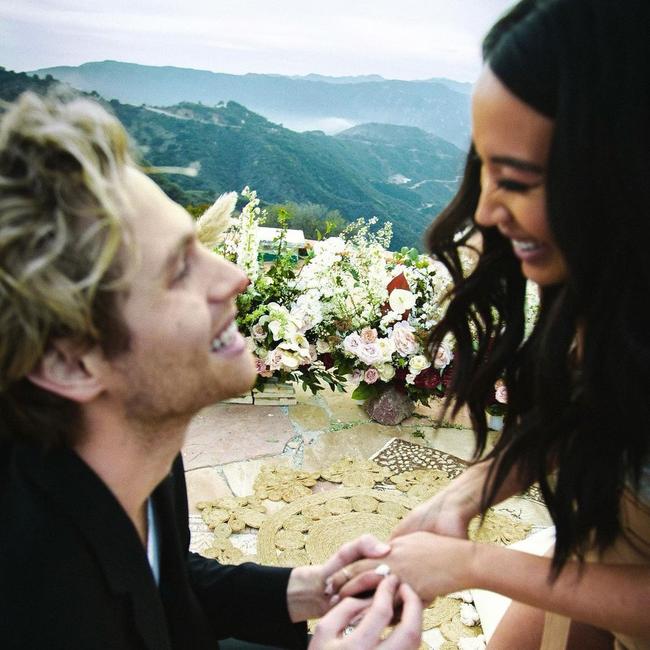 Luke Hemmings proposed to Sierra Deaton earlier this year. Picture: Instagram