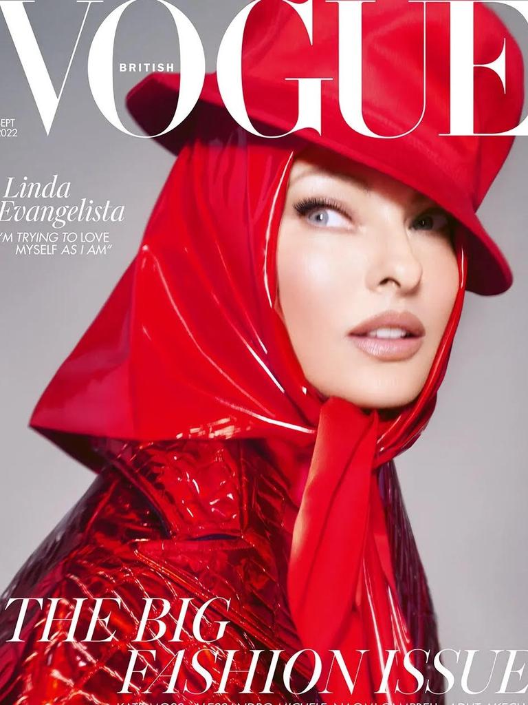 Linda Evangelista was Vogue UK’s September 2022 cover star … Picture: Steven Meisel