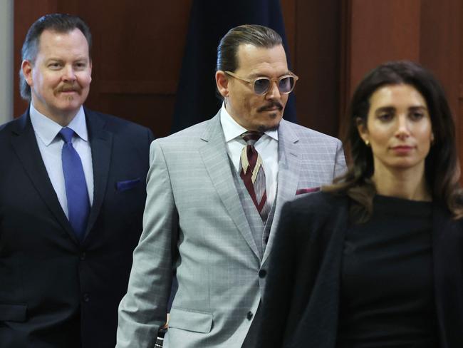 Johnny Depp in court. Picture: AFP