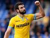 LIVERPOOL, ENGLAND - SEPTEMBER 21: Mile Jedinak (R) of Crystal Palace and his teammates applaud the travelling fans following their team's 3-2 victory during the Barclays Premier League match between Everton and Crystal Palace at Goodison Park on September 21, 2014 in Liverpool, England. (Photo by Jan Kruger/Getty Images)