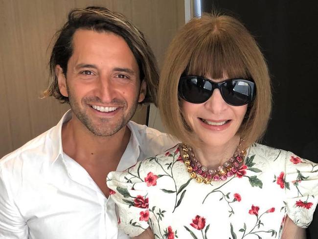 Joey Scandizzo and Anna Wintour.
