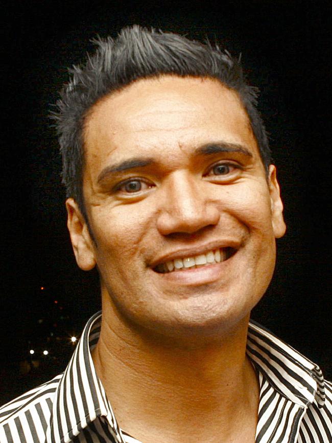 Joel Morehu-Barlow living his lie at an upmarket store opening at West End in 2011.