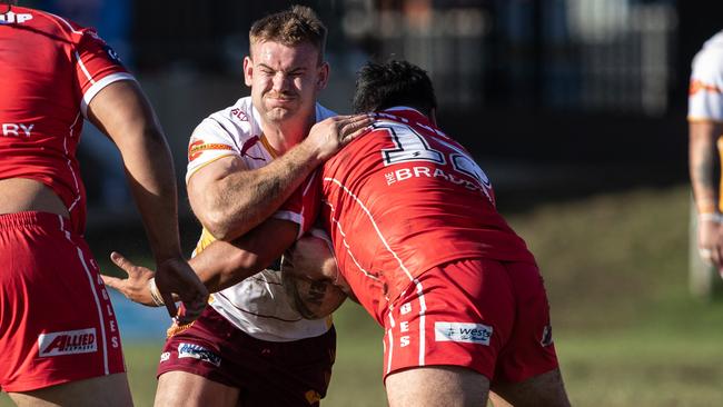 Kye Madden scored one of nine Thirlmere tries. Pic by Julian Andrews.