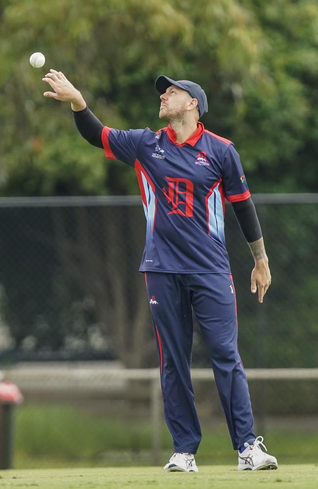 James Pattinson in the field for Dandenong. Picture: Valeriu Campan