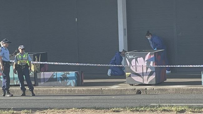 A man has died after being found critically injured on the Great Western Highway, near Kingswood Train Station overnight. Picture: Supplied. Picture: Elizabeth Neil