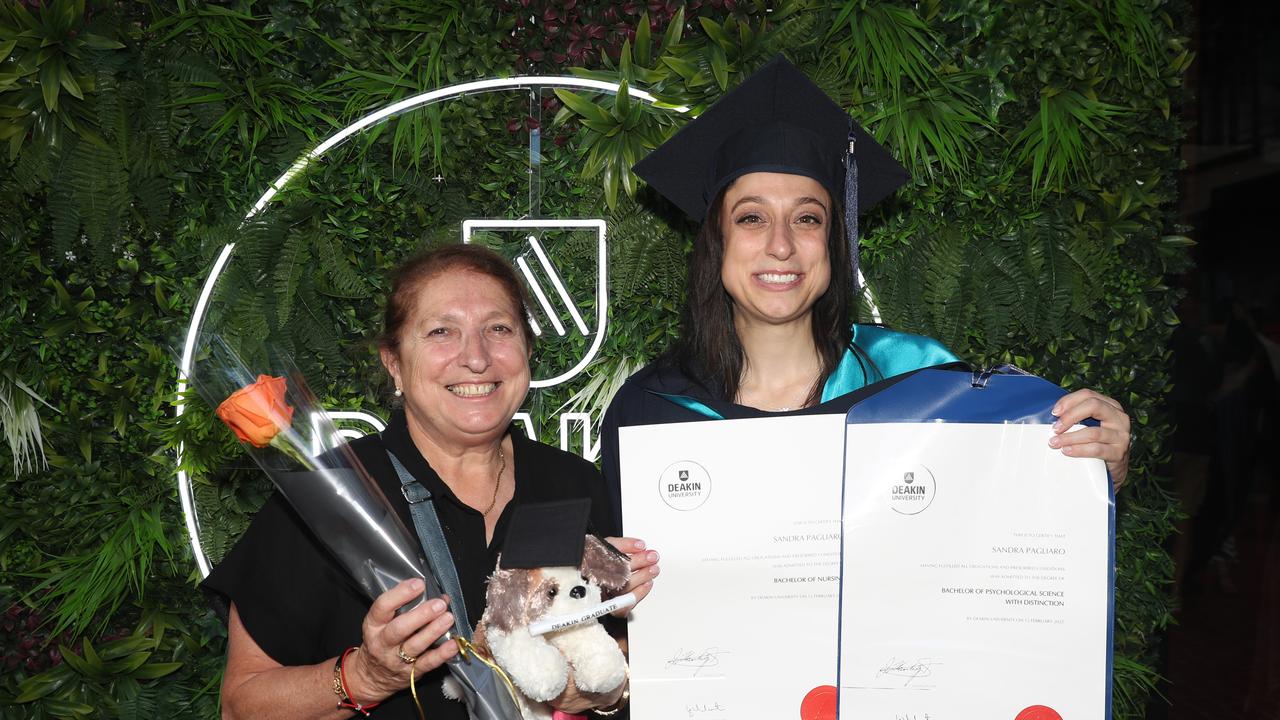 Linda Salvitti and graduate Sandra Pagliaro. Picture: Alan Barber