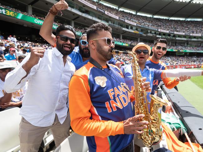 Indian fans made the Boxing Day Test sound like an Indian home game. Picture: Tony Gough