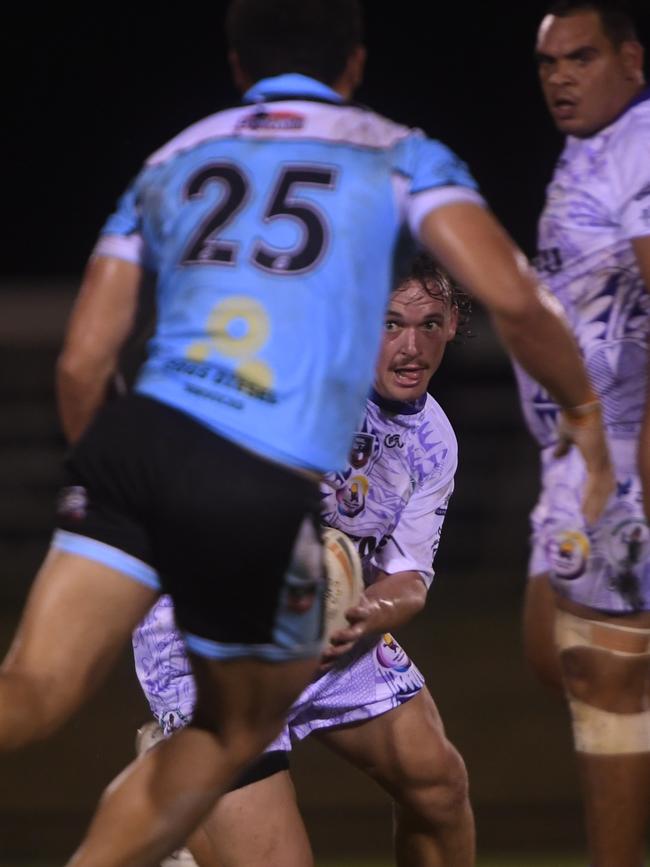 Sharks vs Darwin Brothers in the Humpty Dumpty Foundation round of 2022 NRLNT season. Picture: (A)manda Parkinson