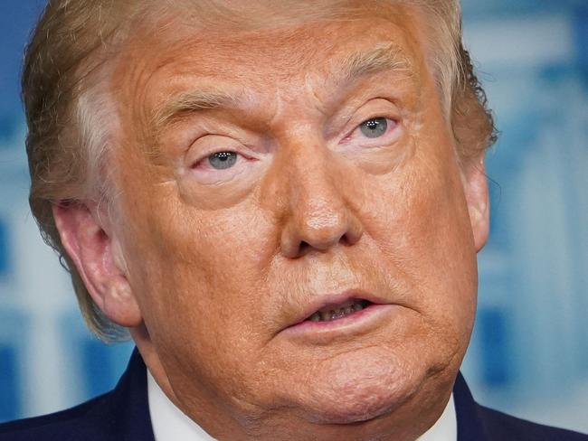 US President Donald Trump speaks during a press conference in the Brady Briefing Room of the White House on September 16, 2020, in Washington, DC. (Photo by MANDEL NGAN / AFP)