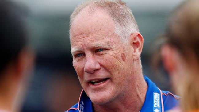 Burke recently coaching the Western Bulldogs. (Photo by Dylan Burns/AFL Photos via Getty Images)