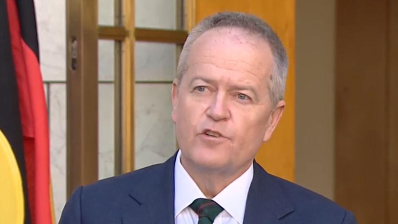 Former federal Labor leader Bill Shorten announced his retirement from politics at Parliament House on Thursday. Picture: ABC