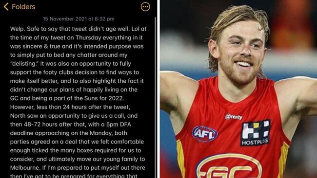 High Greenwood's apology on Twitter. Photo: Twitter, News Corp, Michael Klein.