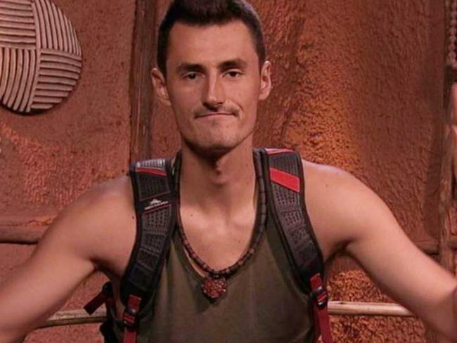 Bernard Tomic also quit I'm a Celebrity Get Me Out of Here. Picture: Channel 10