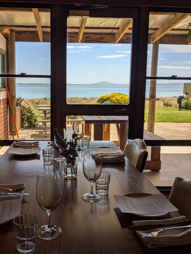 The peaceful coastal view from the Waterloo’s dining space where Biji Dining has popped up. Picture Supplied