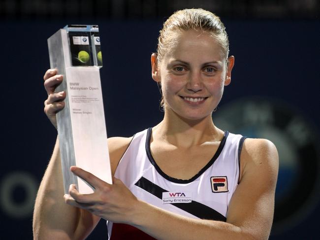 Although Dokic could never return to the heights of her early career, she did win one more title — her only one as an Australian — at the Malaysia Open in March 2011. Photo: AP Photo/Lai Seng Sin