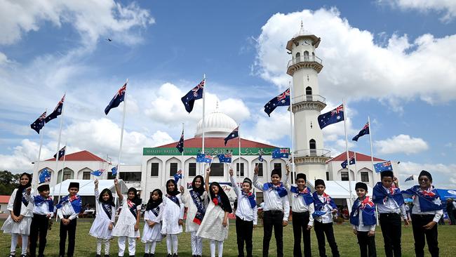 Kids from The Ahmadiyya Muslim Community of Sydney celebrate. Picture: Getty Images