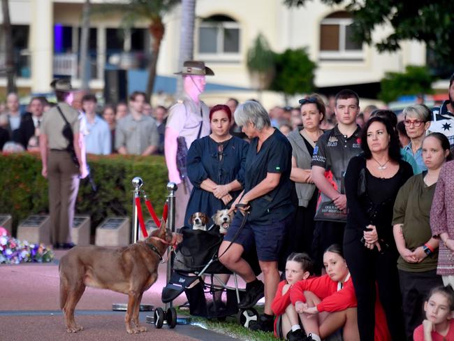 Anzac Day 2025. Dawn service Anzac Park Townsville. Picture: Evan Morgan