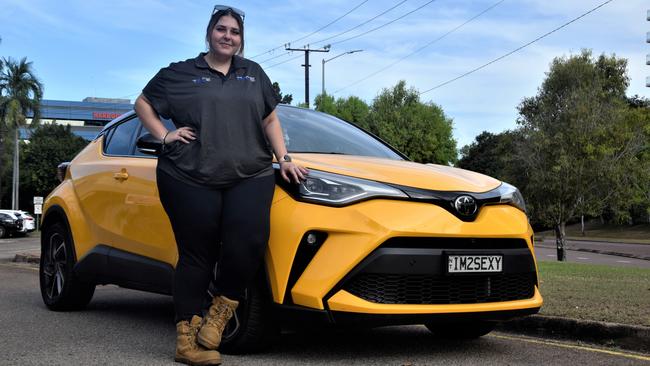 Maria Pikos opted for a meaningful – yet funny – number plate. Picture: Sierra Haigh