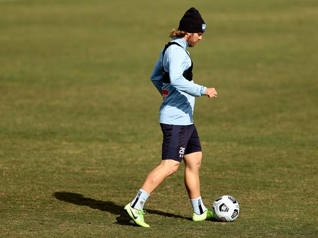 Sydney FC star Luke Brattan is preparing for yet another A-League grand final. Picture: Brendon Thorne/Getty Images