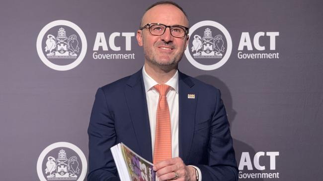 ACT Chief Minister and Treasurer Andrew Barr leads a Labor-Greens coalition government that prides itself on social change and radical left-wing policies. Picture: Julia Kanapathippillai