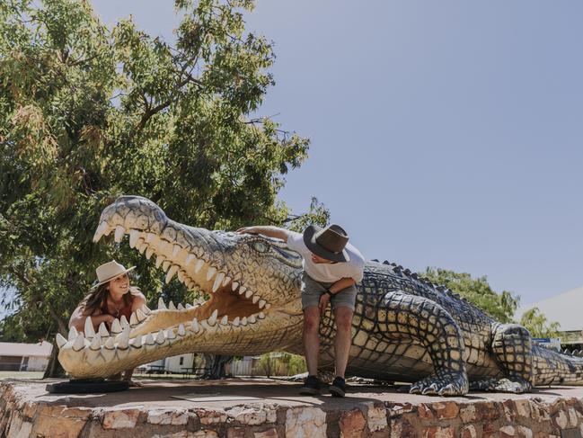 Life size replica of the Krys the Croc.