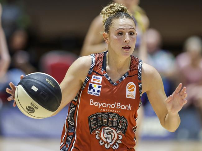 Tiana Mangakahia was among the Flames players interviewed by paralegal Jess McLaughlin. It was from those interviews the Flames decided to sack Shane Heal as coach. Picture: Getty Images