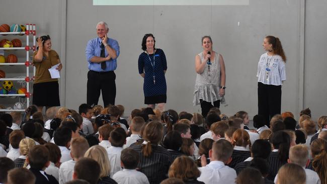 Students and teachers at the Australian Christian College Moreton. Source. ACCM Facebook.