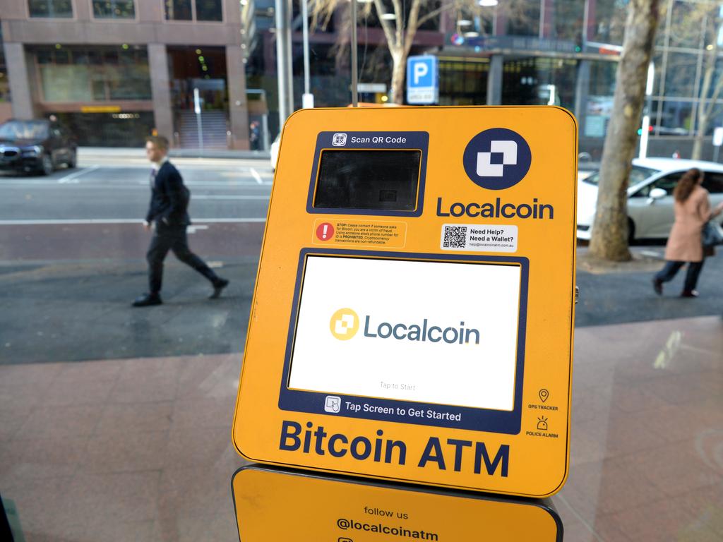 Many of the machines transact Bitcoin and its associated coins Lightcoin BTC and Bitcoin Cash. Picture: NewsWire / Andrew Henshaw