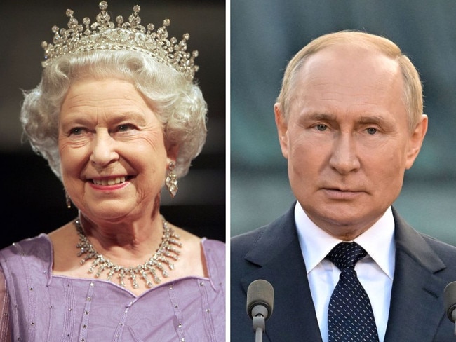 Queen Elizabeth II and Vladimir Putin