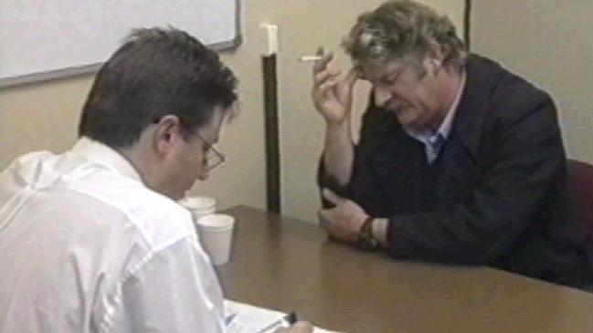 Malcolm Clarke, right, gives details of Bonnie’s murder in a police interview with Detective Tim Day. File picture