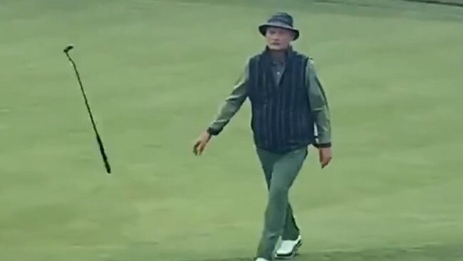 Bill Murray sinks incredible golf shot, Pebble Beach, missed putt,  Caddyshack