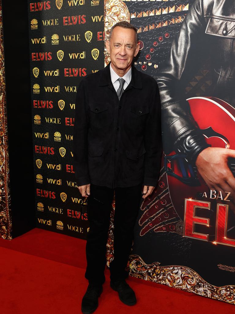 Tom Hanks attends the Sydney premiere of ELVIS at the State Theatre on June 05, 2022 in Sydney, Australia. (Photo by Brendon Thorne/Getty Images)