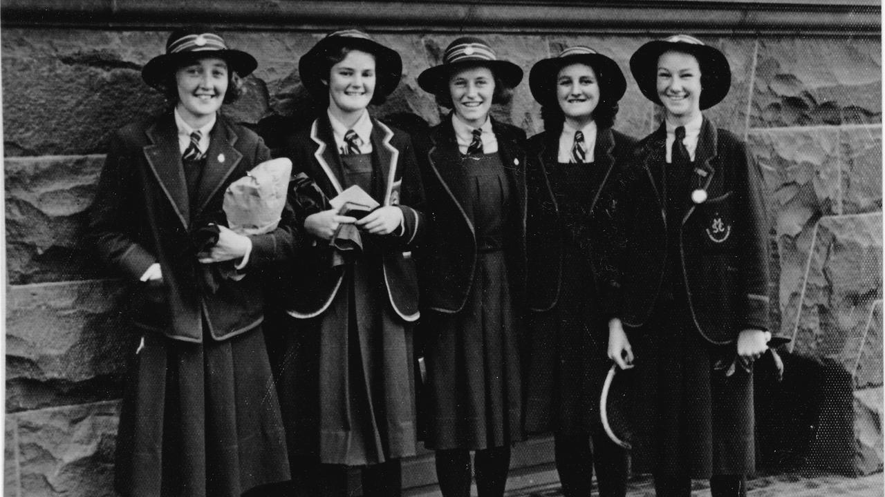 Helen, pictured on the right, attended St Mary's College Girls School. Photo: Contributed