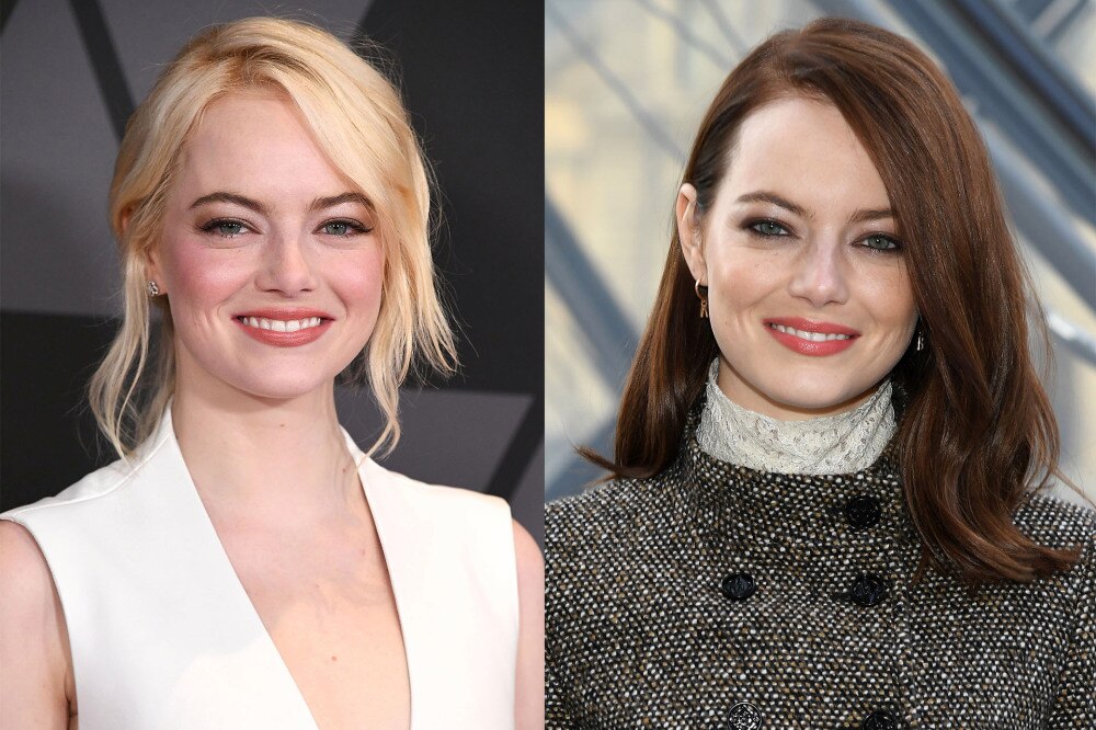 <h2><strong>Emma Stone</strong></h2><p>Most people aren't aware that one of Hollywood's most iconic redheads is actually a natural blonde. And she's also dipped her toes into brunette on occasion, too.</p>