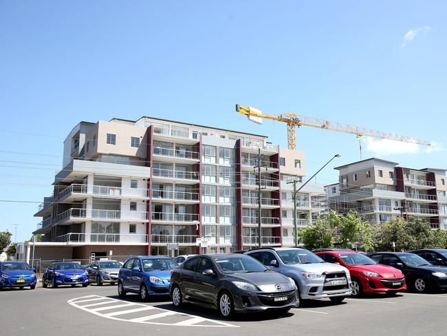 High-rise developments have become a priority for local councils in western Sydney, like these units on Union Rd in Penrith. Picture: Justin Sanson