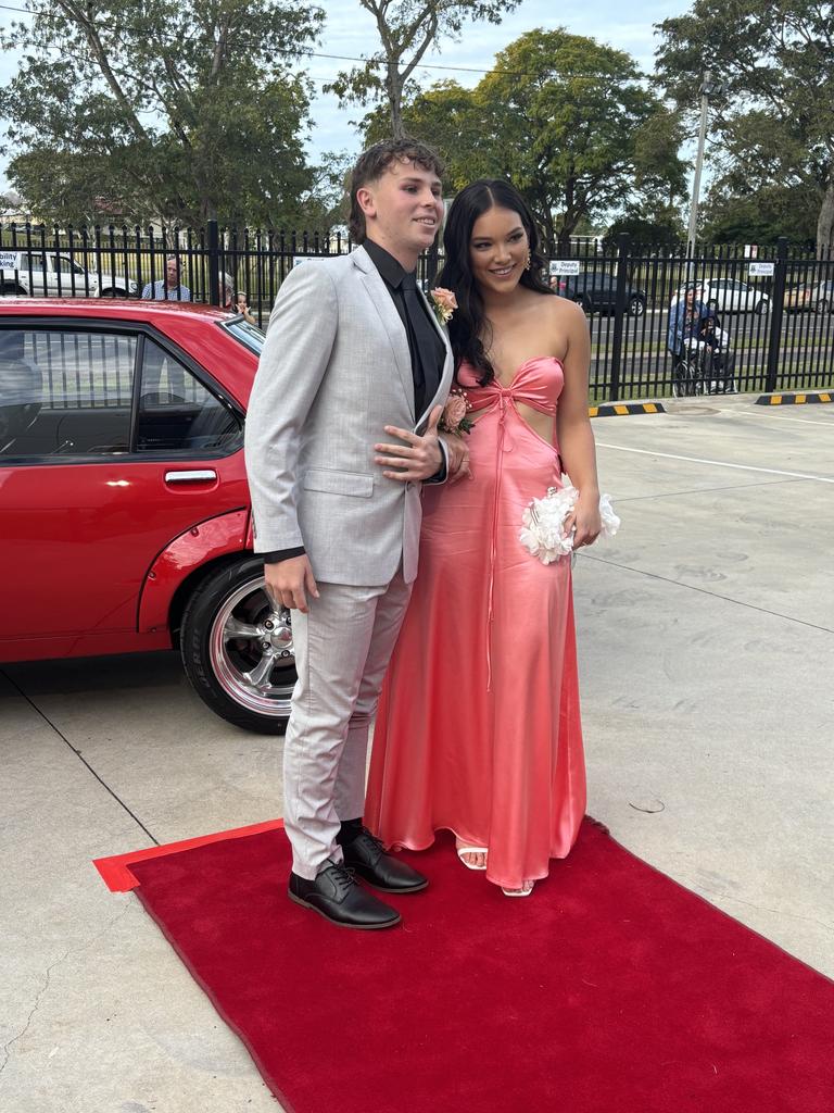 Students arrive at Maryborough State High School's formal.