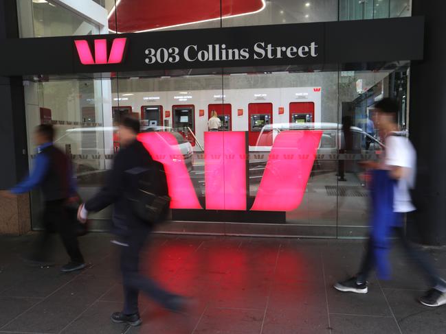 25/11/2019 Westpac bank branch in Collins St Melbourne . Picture : David Geraghty / The Australian