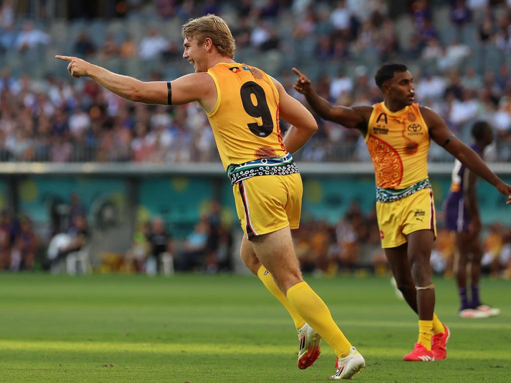 Jason Horne-Francis celebrates a goal. Picture: Getty Images