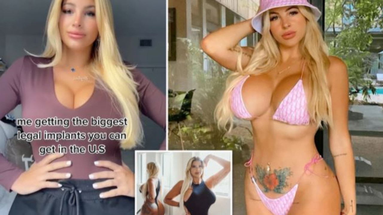 Woman who had 3 boob jobs claims to have 'biggest breasts in the US