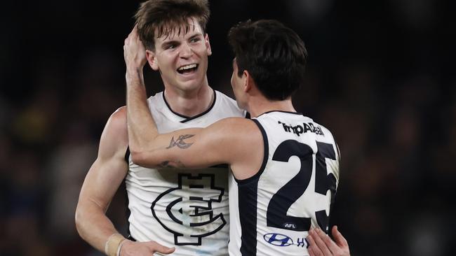 Paddy Dow and Zac Fisher are both set to leave Carlton. Picture: Darrian Traynor/Getty Images