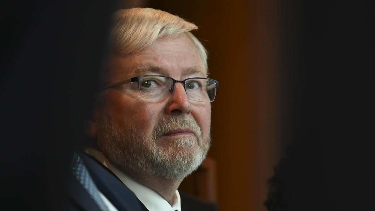 Kevin Rudd has turned up the heat on the US to put AUKUS into action.