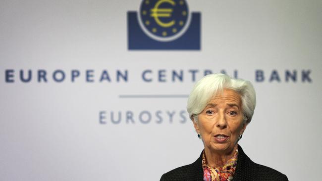 ECB president Christine Lagarde. Picture: AFP