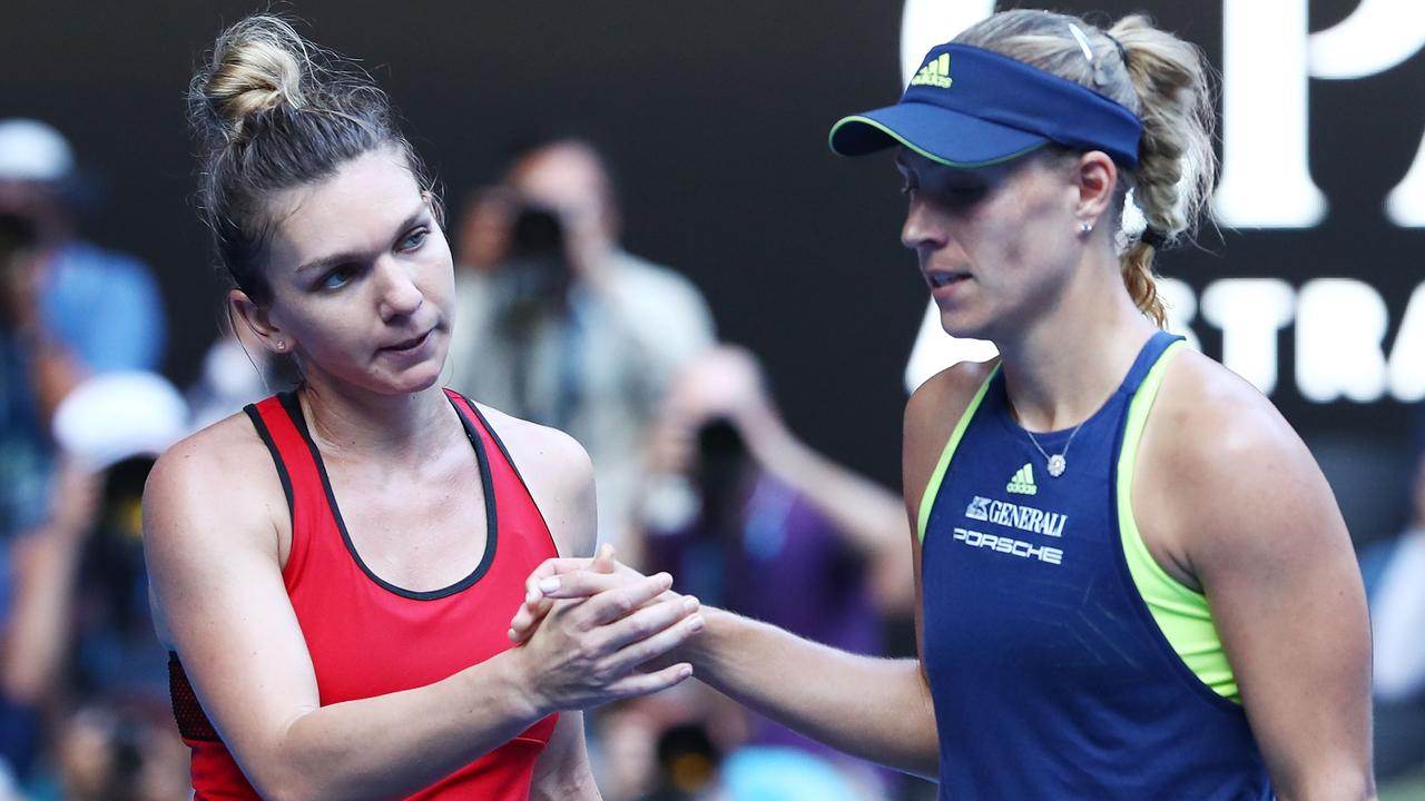 Simona Halep and Angelique Kerber went to 9-7 in the final set of their 2018 Australian Open semi-final. That may not ever happen again at Melbourne Park. (Photo by Mark Kolbe/Getty Images)