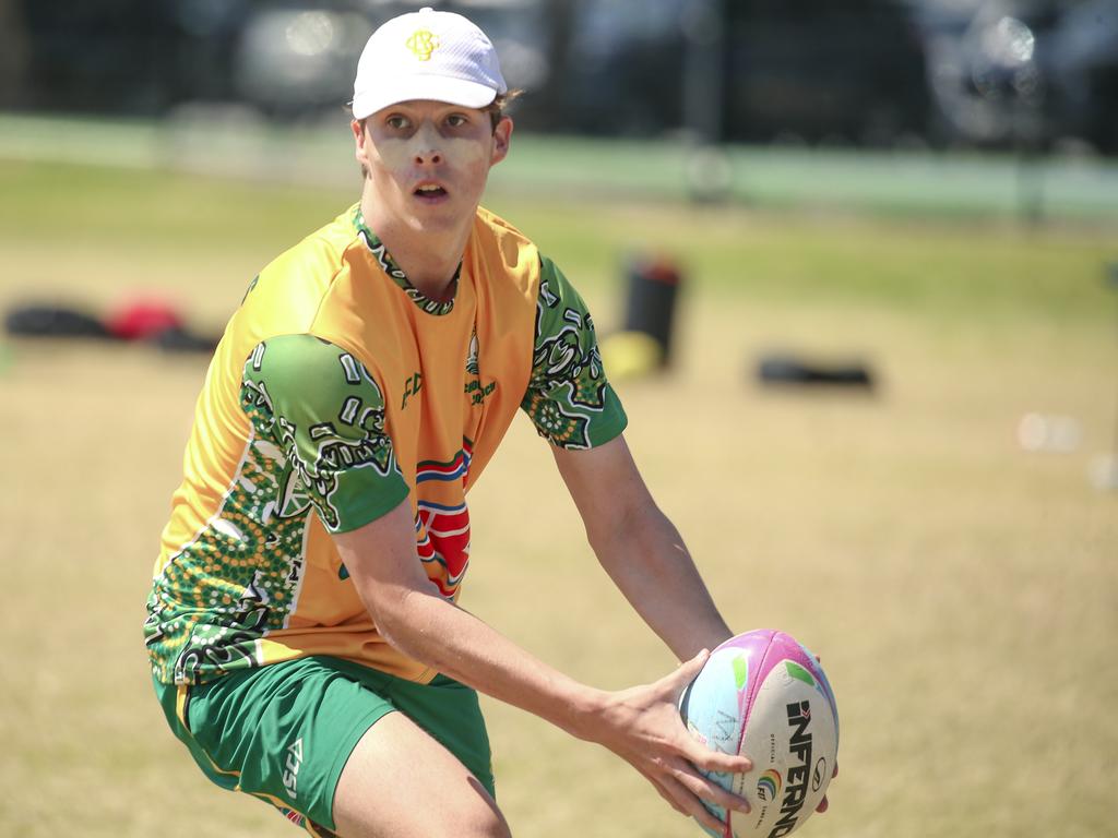 Marsden State High V St Brendans at the 2024 Gold Coast Titans All Schools Touch Football Picture: Glenn Campbell