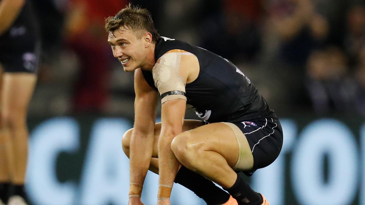 Patrick Cripps has reportedly been playing injured. Picture: Michael Willson