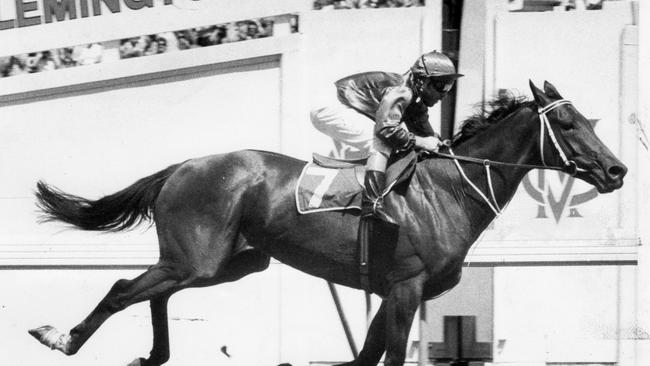 Just A Dash won Lloyd Williams his first Melbourne Cup. Picture: Herald Sun